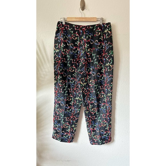 CJ Laing Silk Embroidered Party Dress Pants Sz. 14 - Picture 2 of 9